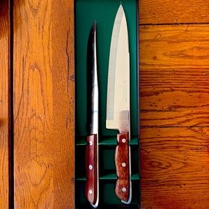 Vintage Maxim Chef Knife Set Hollow Ground